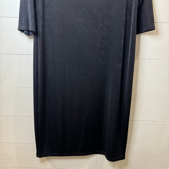 Chico's Travelers | Women's Classic Black Long Sleeve Dress Size 12/14 - Picture 3 of 8